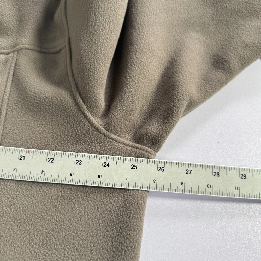 LL Bean Jacket Mens Large Tall LT Gray Fleece‎ Full Zip Outdoor Hiking Camping